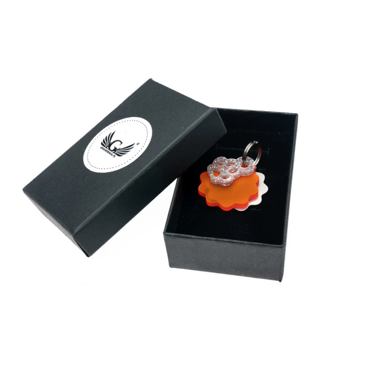 ID Tag - Premium Keyring for Dog and Cat with Your Engraving - BDZ023