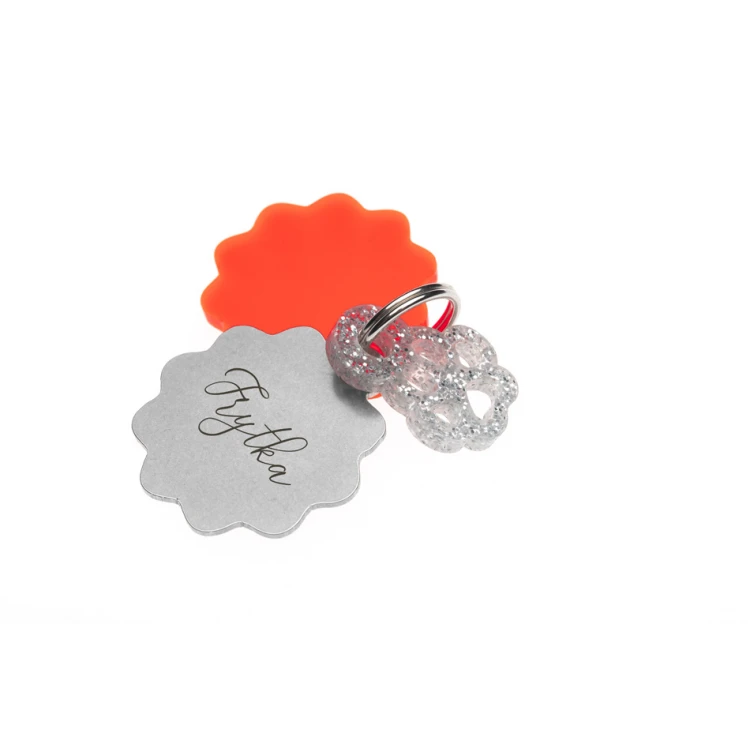 ID Tag - Premium Keyring for Dog and Cat with Your Engraving - BDZ023
