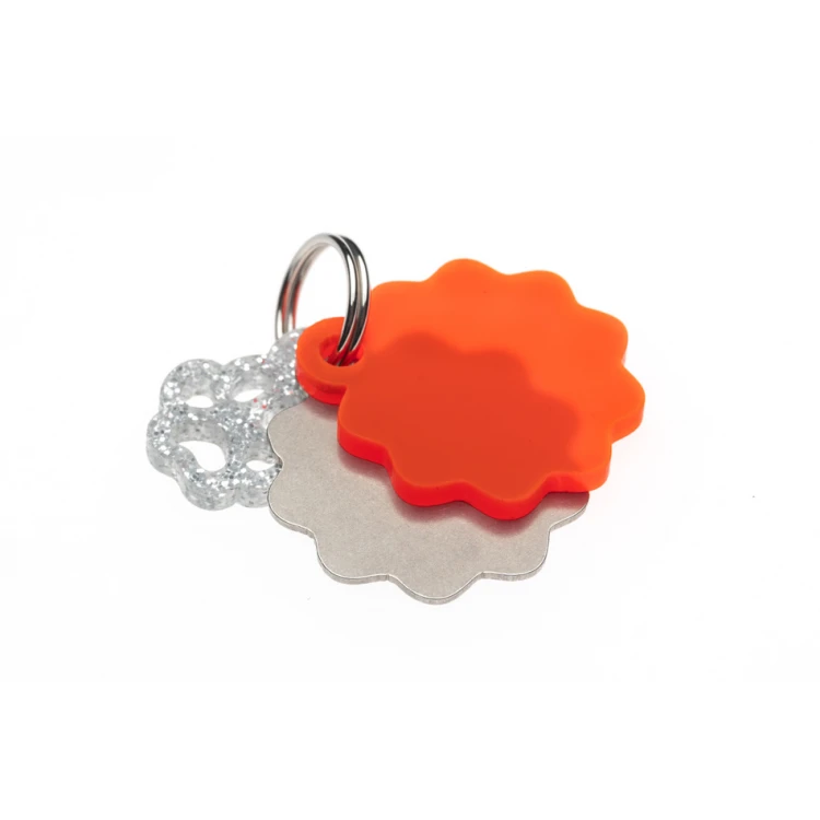 ID Tag - Premium Keyring for Dog and Cat with Your Engraving - BDZ023