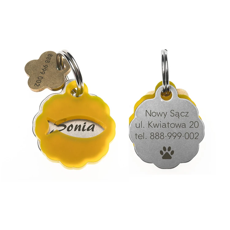 ID Tag - Premium Keychain for Dog and Cat with Your Engraving - BDZ025