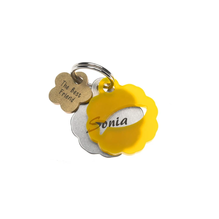 ID Tag - Premium Keychain for Dog and Cat with Your Engraving - BDZ025