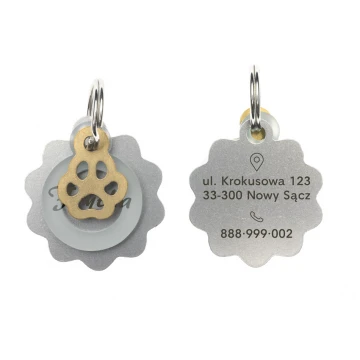 ID Tag - Premium Keyring for Dog and Cat with Your Engraving - BDZ026