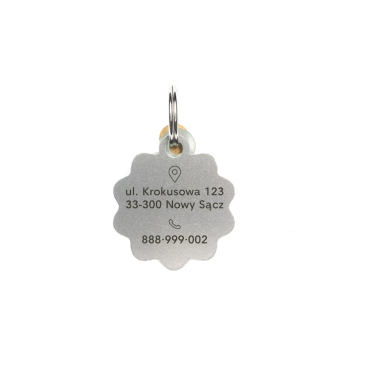 ID Tag - Premium Keyring for Dog and Cat with Your Engraving - BDZ026