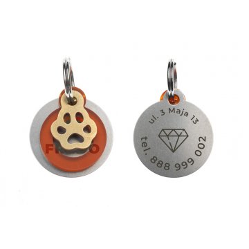 ID Tag - Premium Keychain for Dog and Cat with Your Engraving - BDZ027