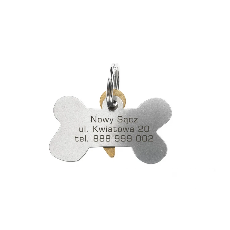 ID Tag - Premium Keychain for Dog and Cat with Your Engraving - BDZ037