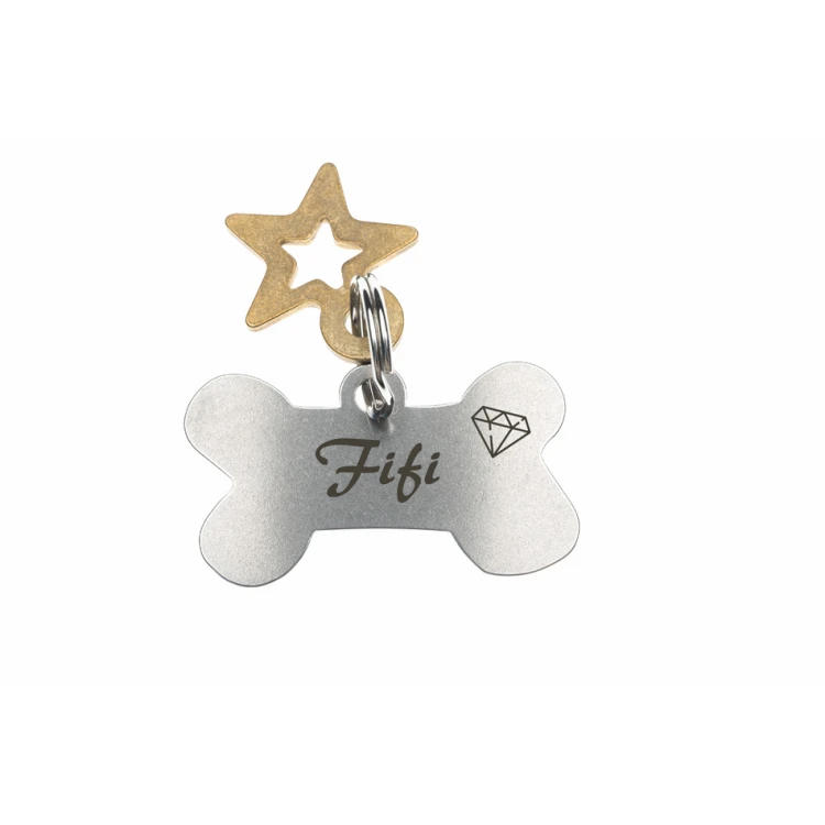 ID Tag - Premium Keychain for Dog and Cat with Your Engraving - BDZ037