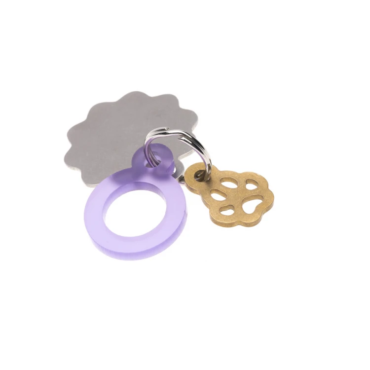 ID Tag - Premium Keyring for Dog and Cat with Your Engraving - BDZ045
