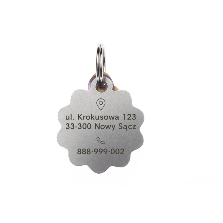 ID Tag - Premium Keyring for Dog and Cat with Your Engraving - BDZ045