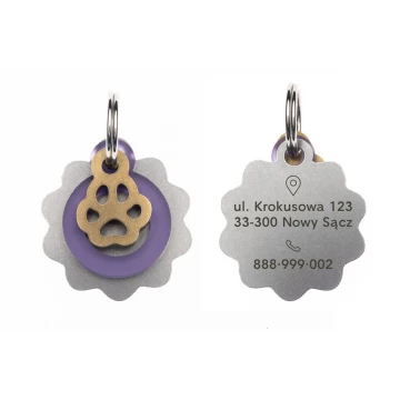ID Tag - Premium Keyring for Dog and Cat with Your Engraving - BDZ045