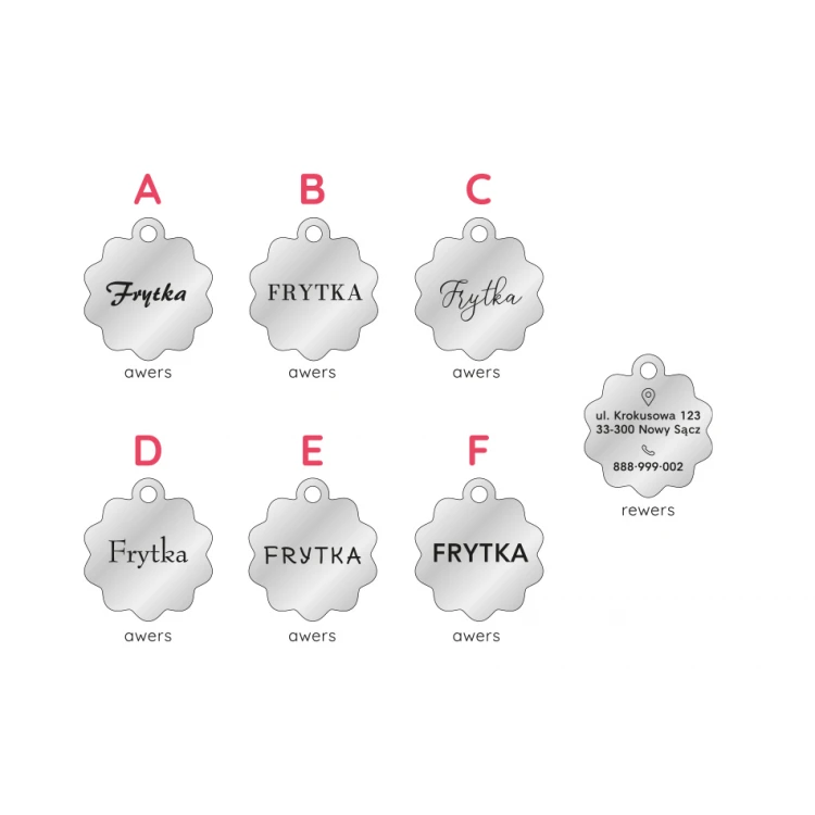 ID Tag - Premium Keyring for Dog and Cat with Your Engraving - BDZ045