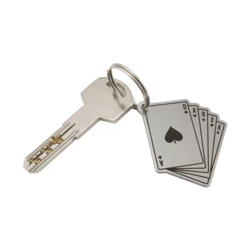 Steel Keychain Deck of Cards - Laser Engraved - 3mm Steel - BM025