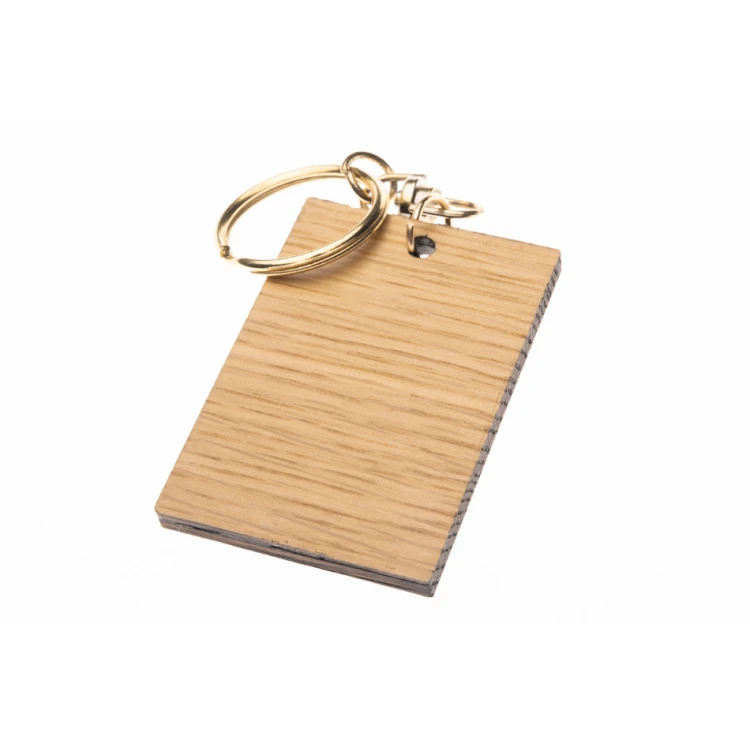 Keychain Old but Gold - Solid Oak Wood - Any Engraving - BP155