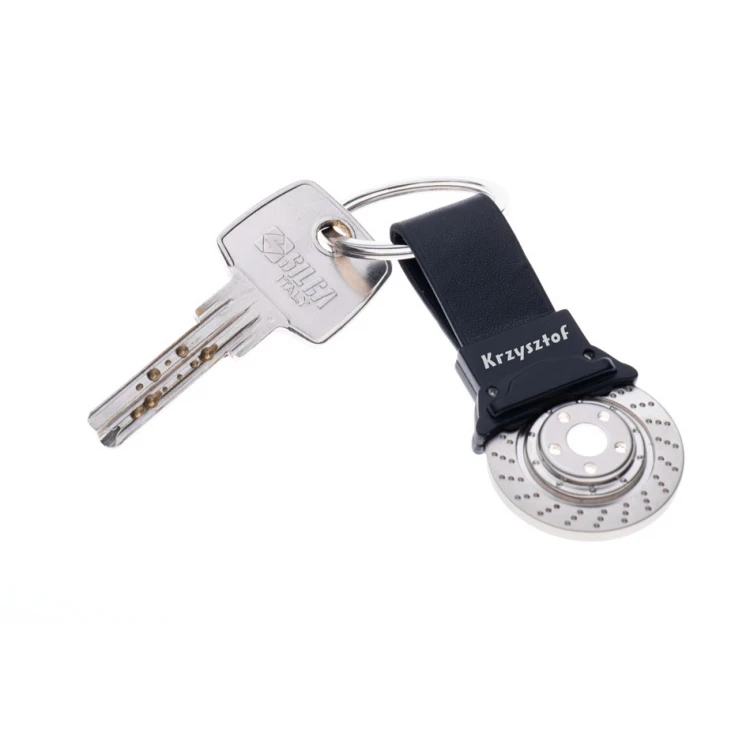 Brake Disc Keyring with Custom Engraving - BP169