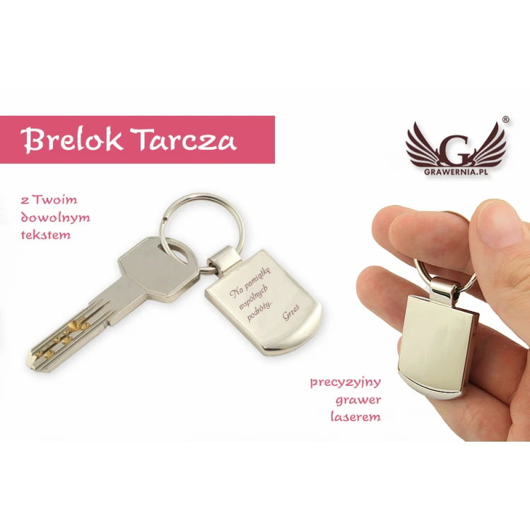 SHIELD KEYCHAIN - with your engraving - BP24