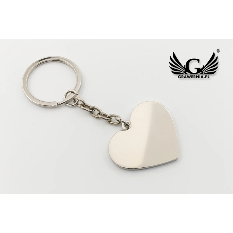RAINBOW HEART KEYCHAIN with your engraving - BP65