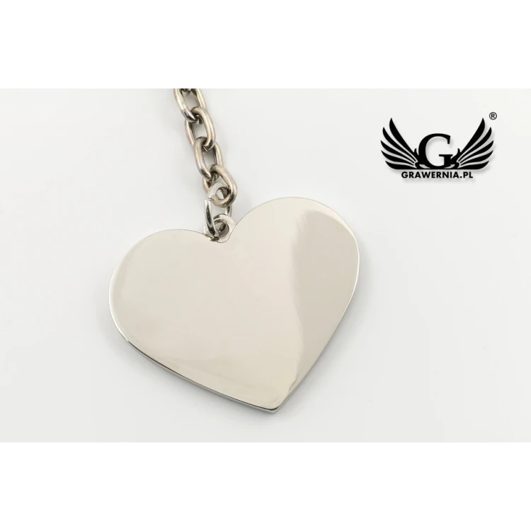 RAINBOW HEART KEYCHAIN with your engraving - BP65