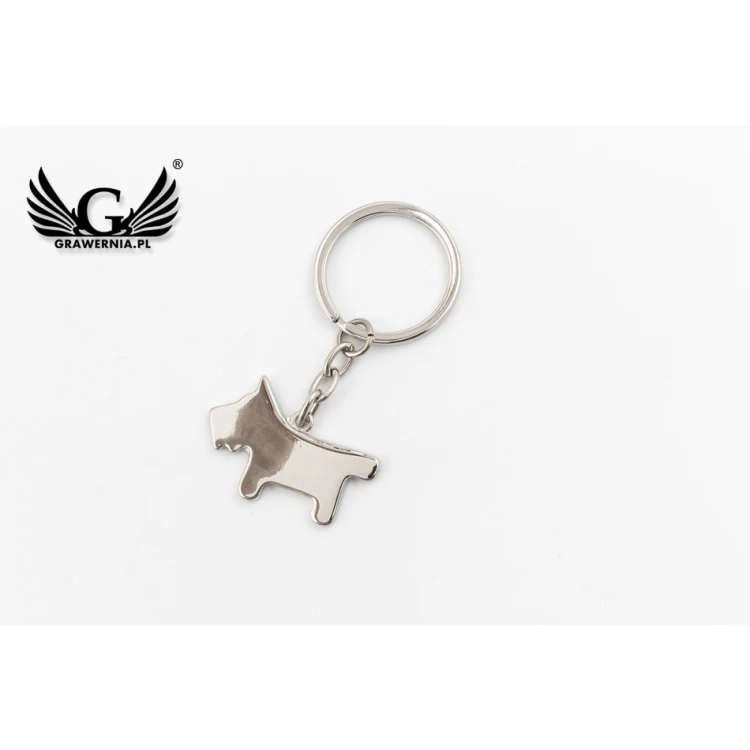 RAINBOW PUPPY KEYCHAIN with your engraving - BP101