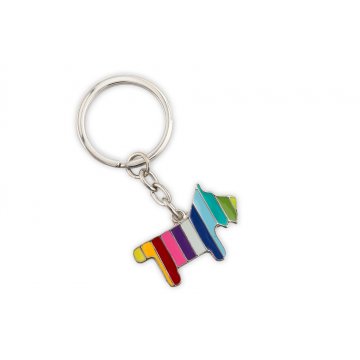 RAINBOW PUPPY KEYCHAIN with your engraving - BP101