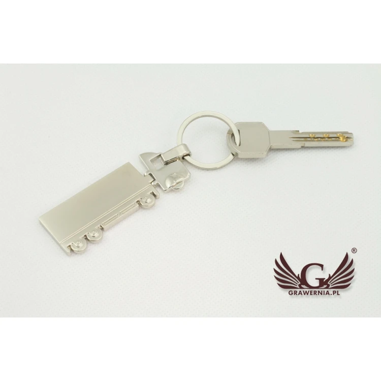 TRUCK KEYCHAIN - metal with any engraving - BP60