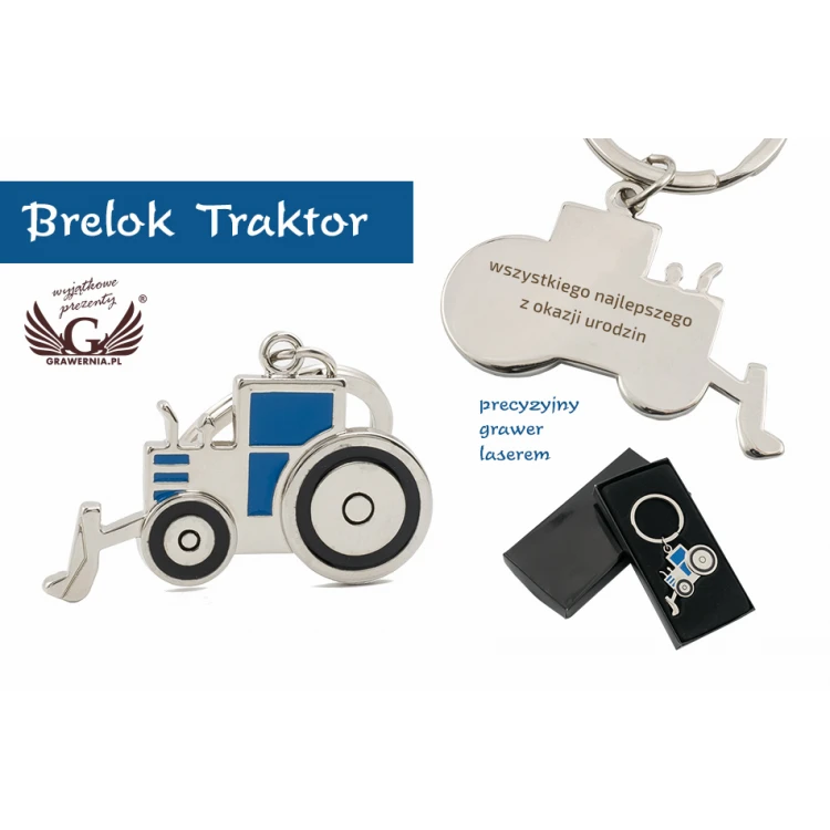 KEYCHAIN Tractor - with your engraving - BP71