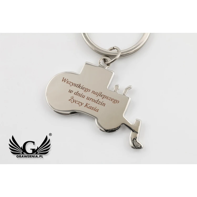 KEYCHAIN Tractor - with your engraving - BP71