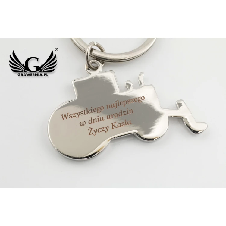 KEYCHAIN Tractor - with your engraving - BP71