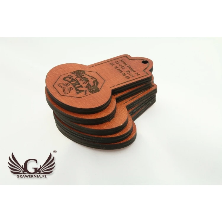 Wooden Keychain - DARK RETRO