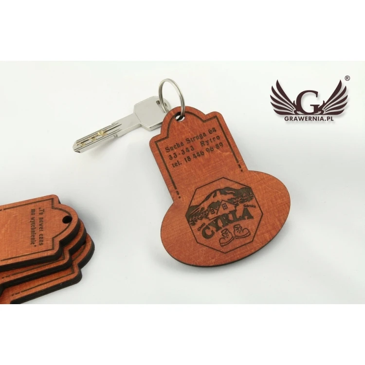 Wooden Keychain - DARK RETRO