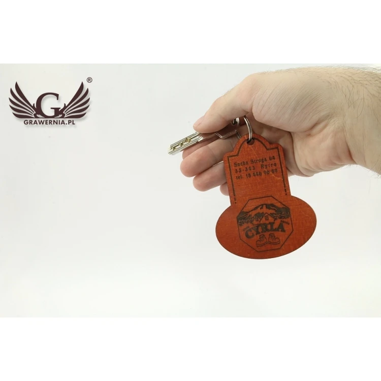 Wooden Keychain - DARK RETRO