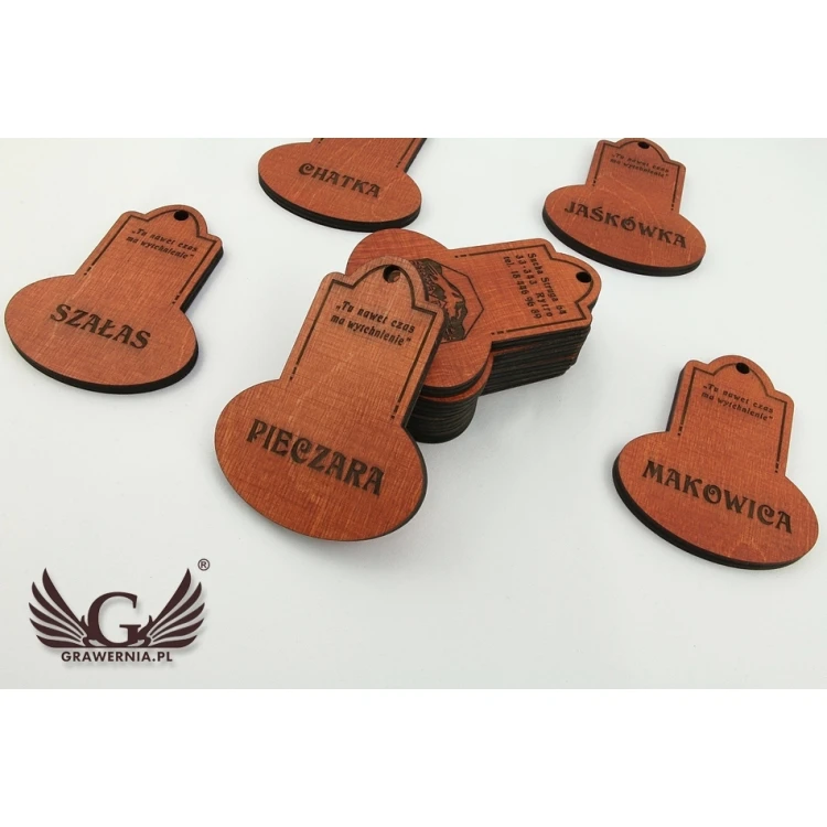 Wooden Keychain - DARK RETRO
