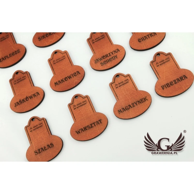 Wooden Keychain - DARK RETRO