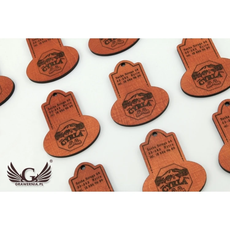 Wooden Keychain - DARK RETRO