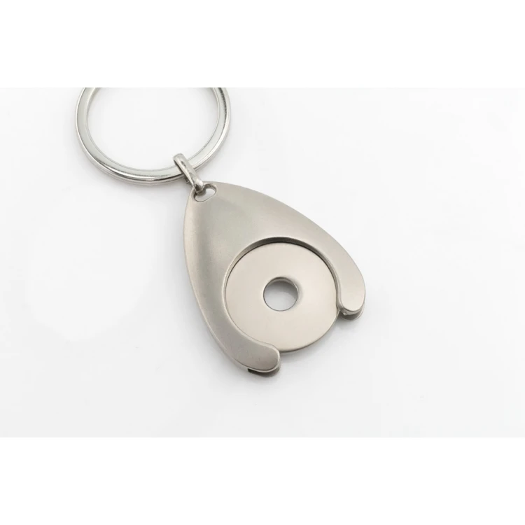 2 in 1 Token Keyring - Disk with Custom Engraving - BP131