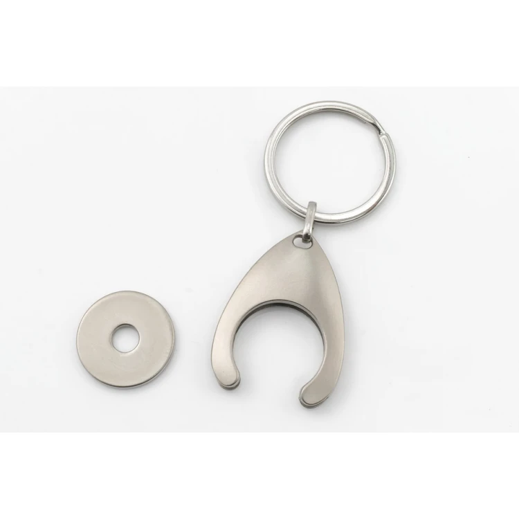 2 in 1 Token Keyring - Disk with Custom Engraving - BP131