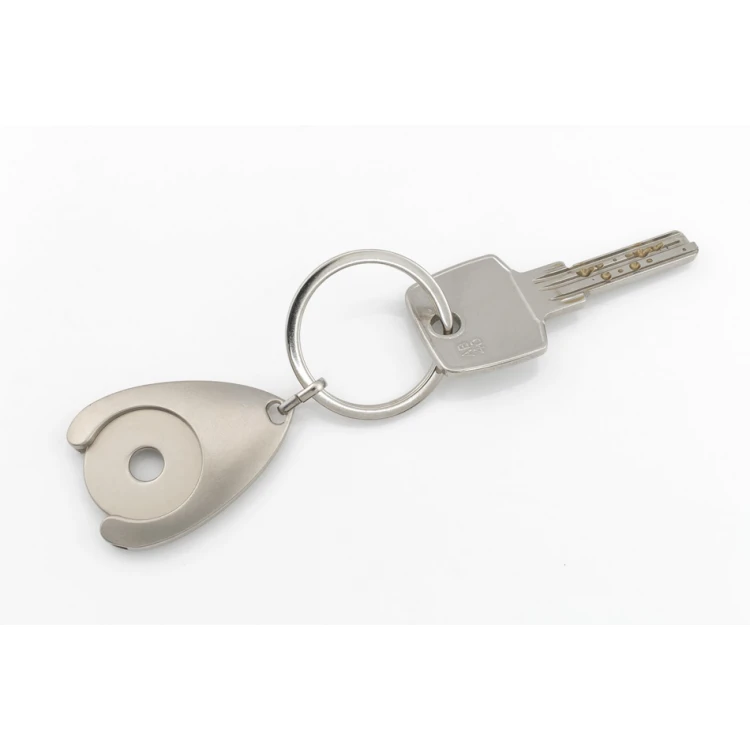 2 in 1 Token Keyring - Disk with Custom Engraving - BP131