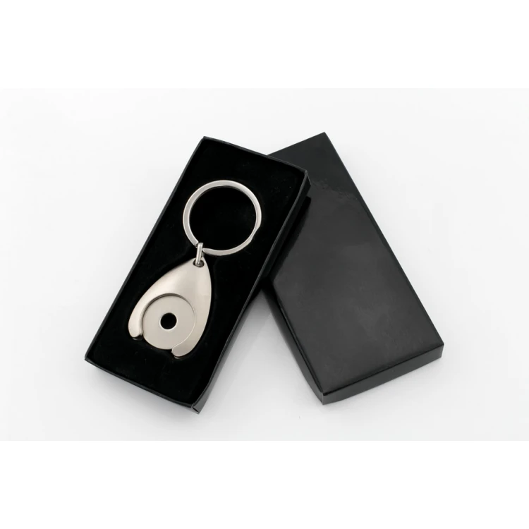 2 in 1 Token Keyring - Disk with Custom Engraving - BP131