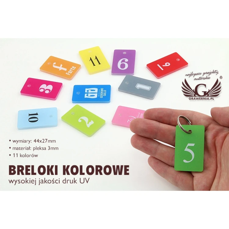 Colorful Keychains - UV Double-Sided Print - BA032