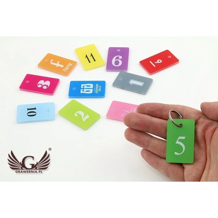 Colorful Keychains - UV Double-Sided Print - BA032