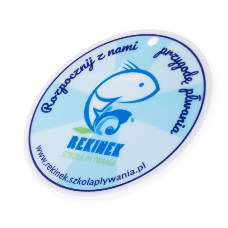 Keychains, pendants, tags with any print - HIPS material 1mm - dim. 50x50mm - ZAW022