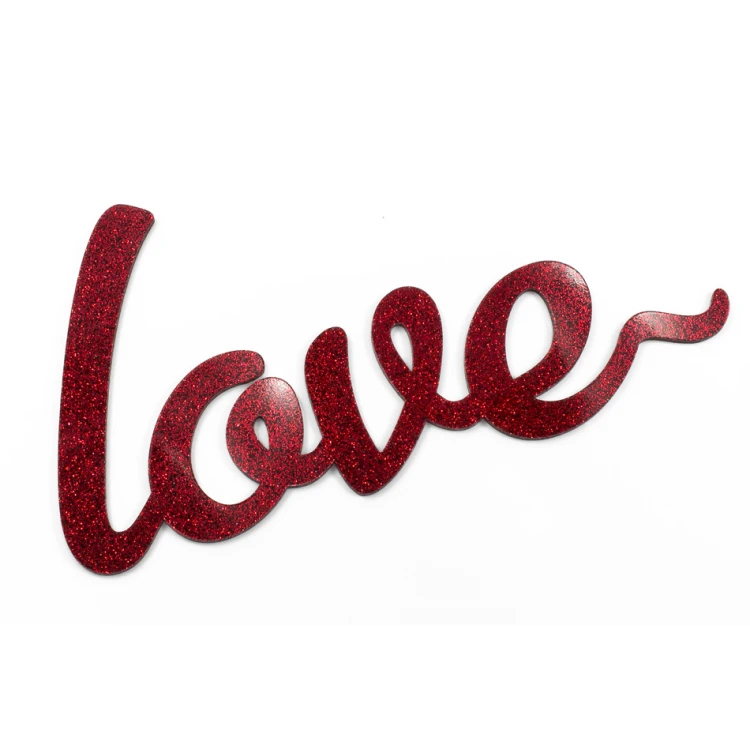 Glitter Decorative Sign Love - NAP032