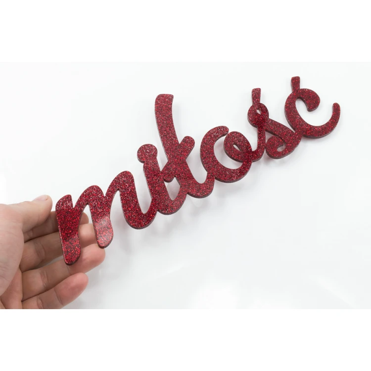 Glitter Decorative Sign Love - NAP033