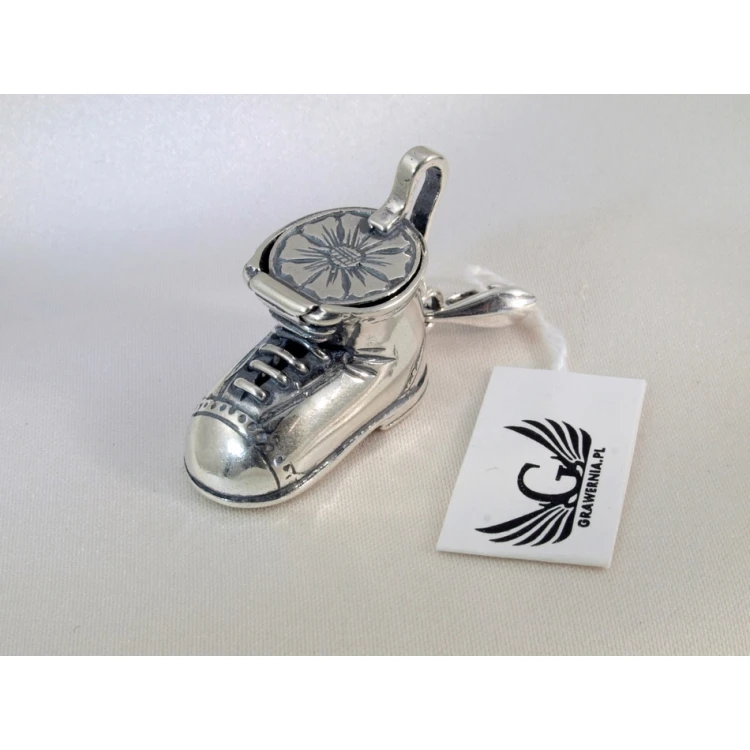 Shoe with Compartment - SILVER - Holy Baptism Souvenir