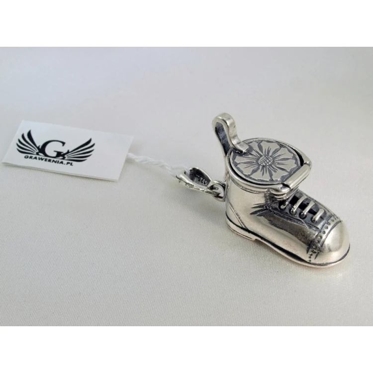 Shoe with Compartment - SILVER - Holy Baptism Souvenir