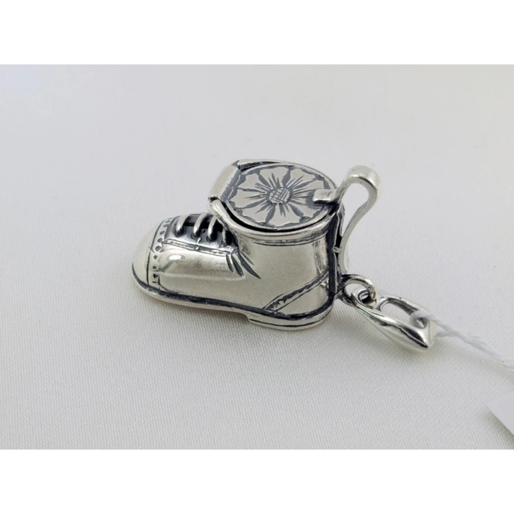 Shoe with Compartment - SILVER - Holy Baptism Souvenir