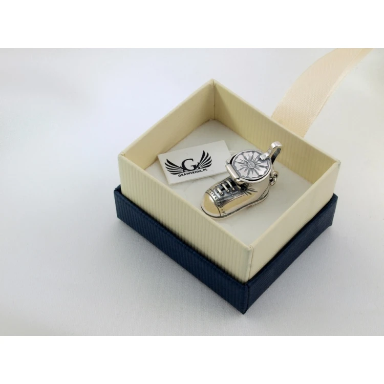 Shoe with Compartment - SILVER - Holy Baptism Souvenir