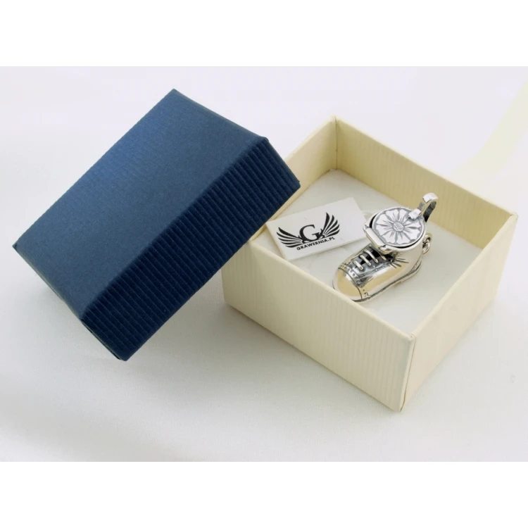 Shoe with Compartment - SILVER - Holy Baptism Souvenir