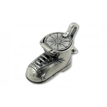 Shoe with Compartment - SILVER - Holy Baptism Souvenir