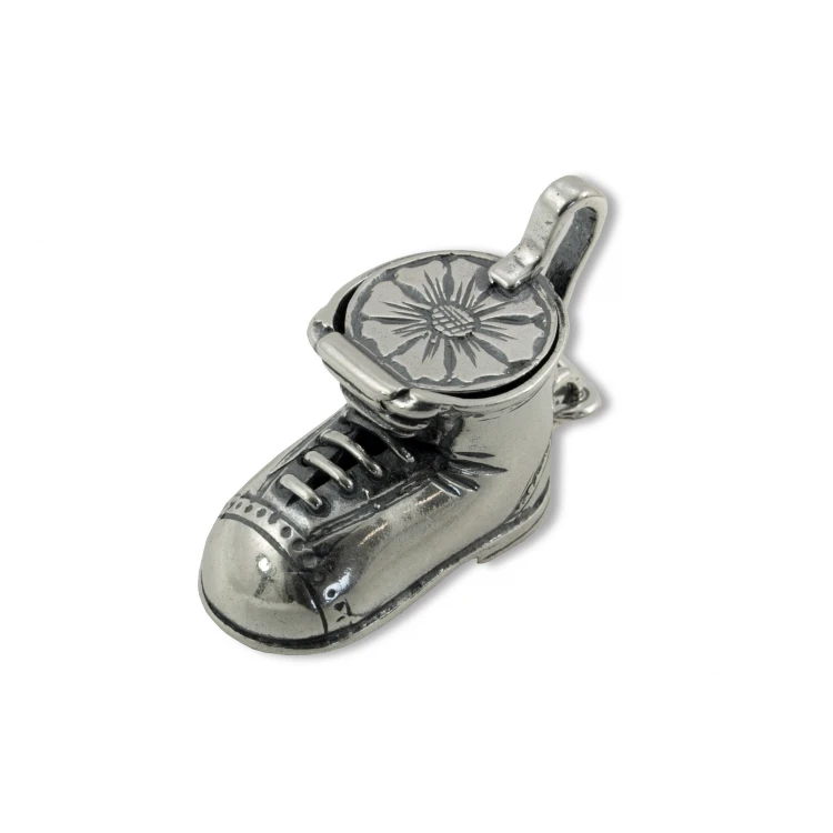Shoe with Compartment - SILVER - Holy Baptism Souvenir