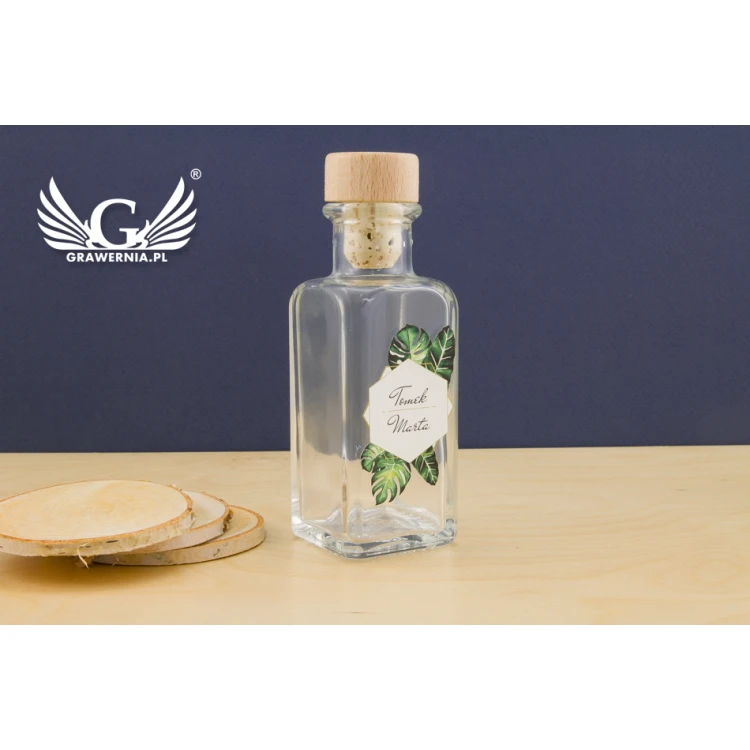 Wedding Alcohol Bottle - UV Digital Print - 100ml Capacity - BUT001