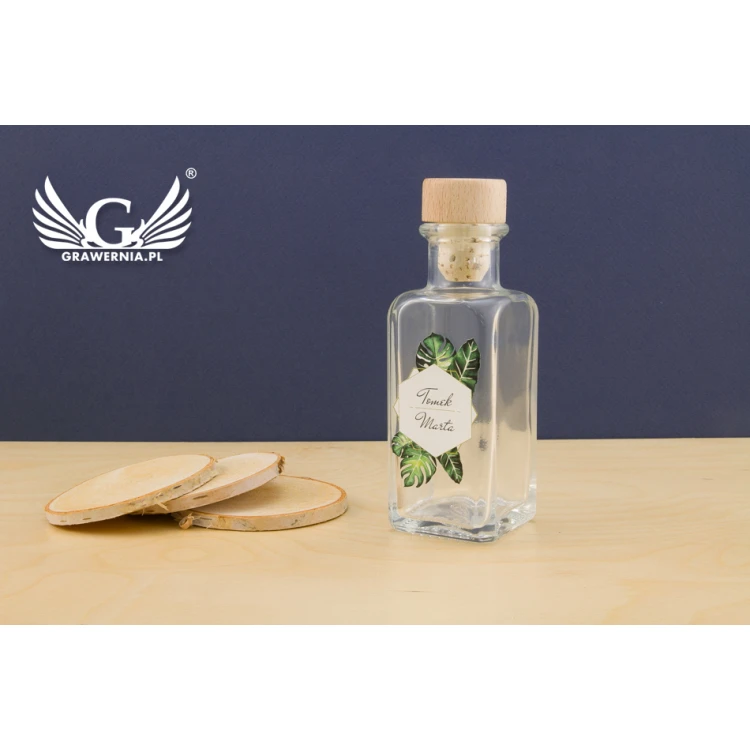 Wedding Alcohol Bottle - UV Digital Print - 100ml Capacity - BUT001